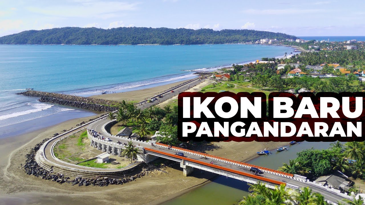 Ikon Baru Pangandaran! Jembatan Merah View Laut Penghubung Pantai Timur Dengan Pelabuhan Cikidang