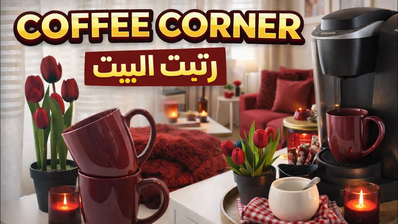 .	أجواء شتوية بالبيت ☕🕯️ كوفي كورنر ومشتريات الصالون #فلوجات #اكسبلور 