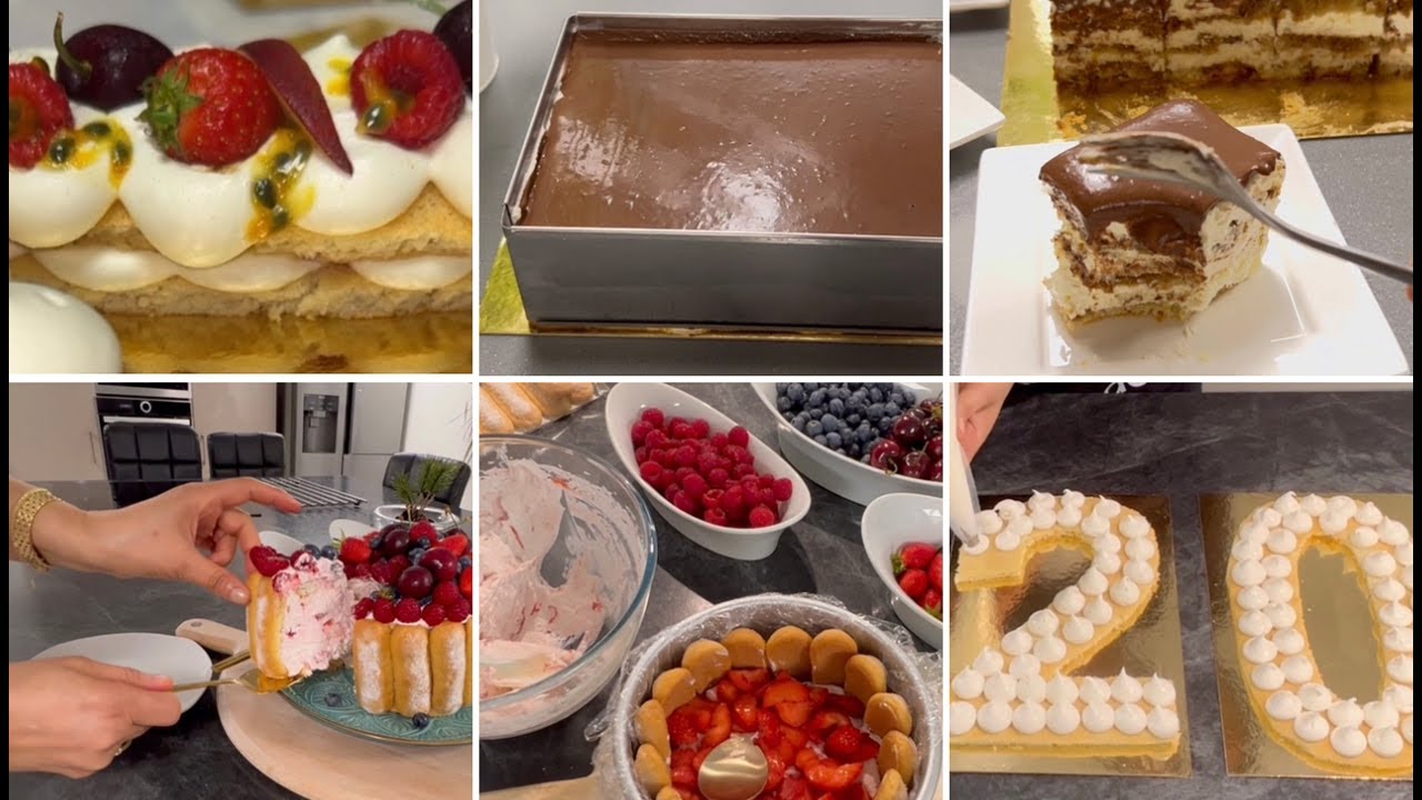 Des desserts pour toutes les occasions ✨charlotte✨tiramisu ✨number cake ✨,