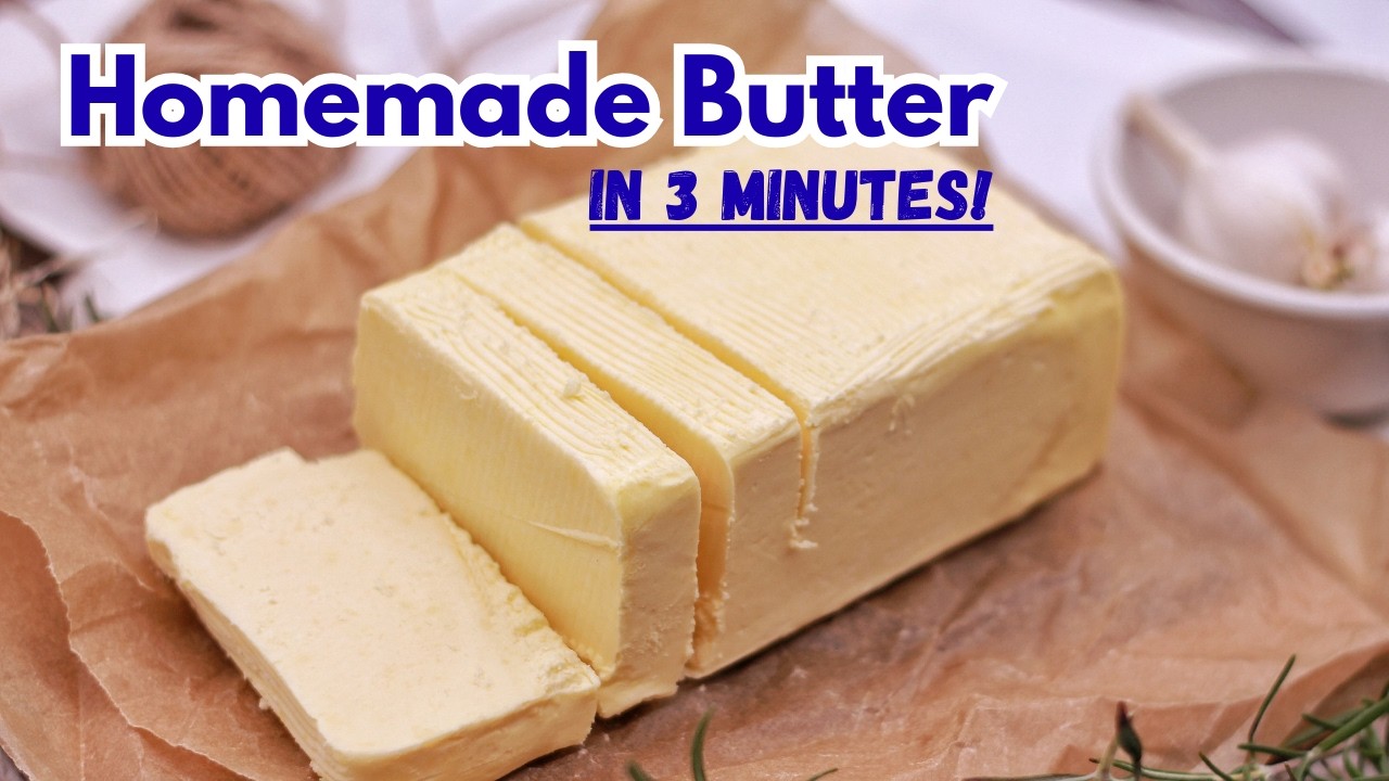 Homemade Butter In 3 Minutes!