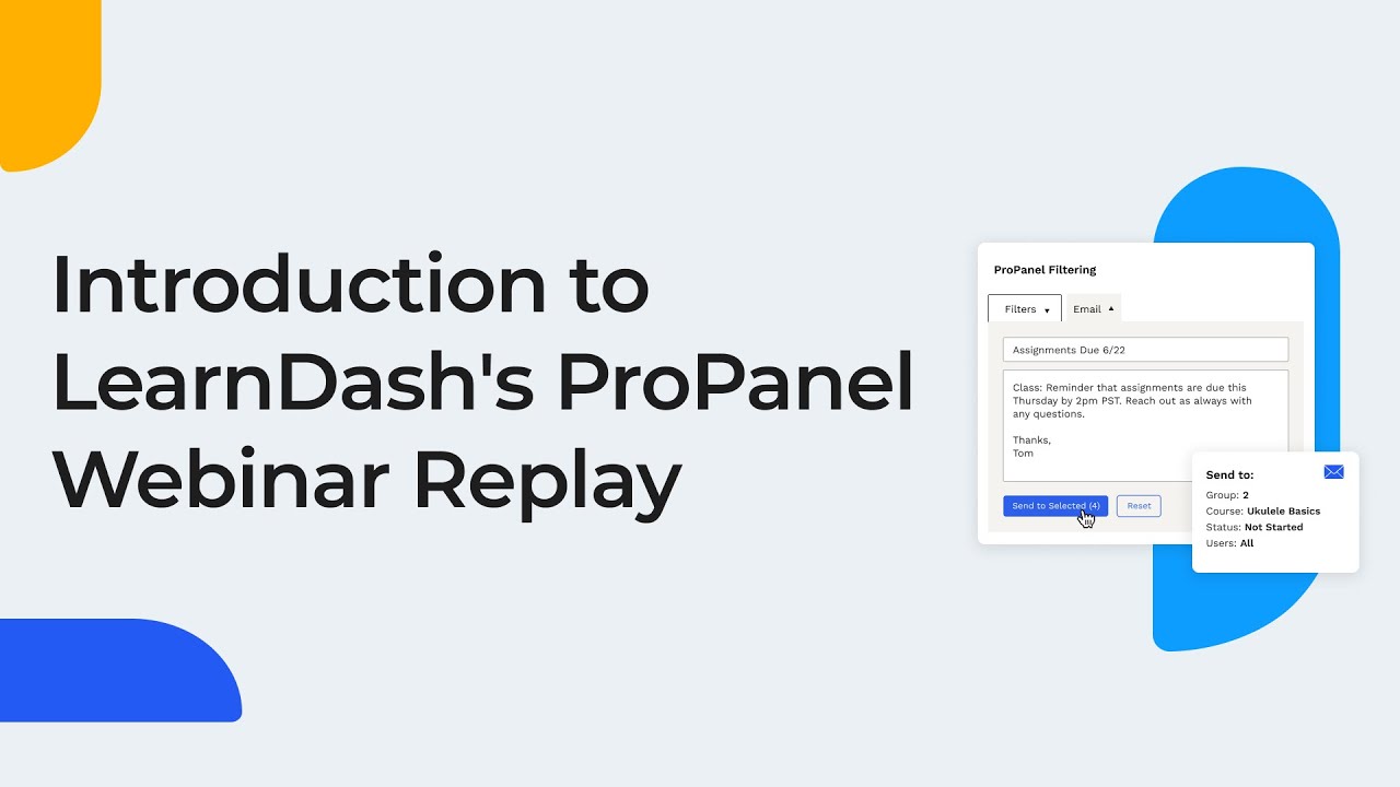 Introduction to LearnDash's ProPanel
