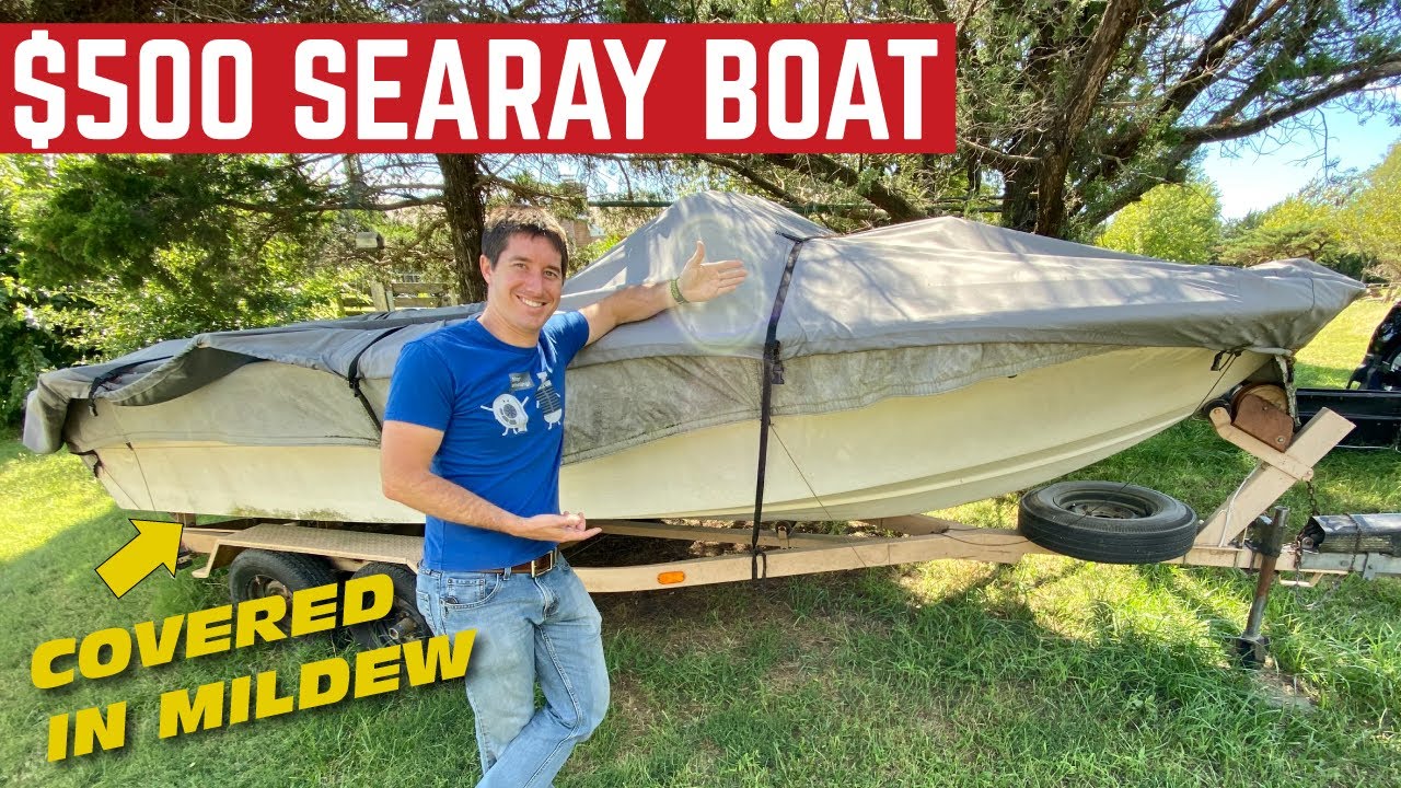 I BOUGHT A SeaRay BOAT For $500 *It Sat For The Last 10 Years*