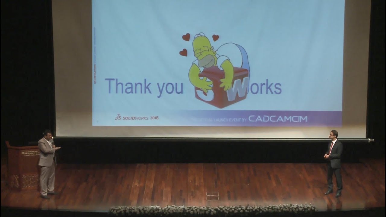 SolidWorks Launch Event، Success storyوشرح بعض المشاريع الناجحة لل م.  مصطفى رشاد باستخدام البرنامج