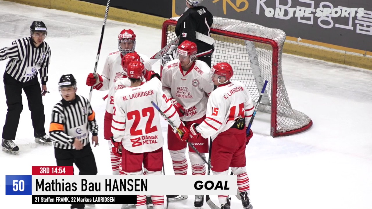 GOAL | Mathias Bau HANSEN | 2017. 2. 10 | Denmark vs Japan | KB Euro Ice Hockey Challenge 2017