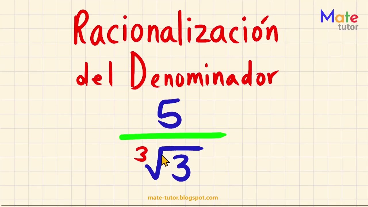 Racionalización del denominador