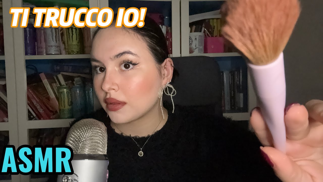 ASMR AMICA TI TRUCCA PER LA CENA DI NATALE 🎄✨(roleplay ita whispering)