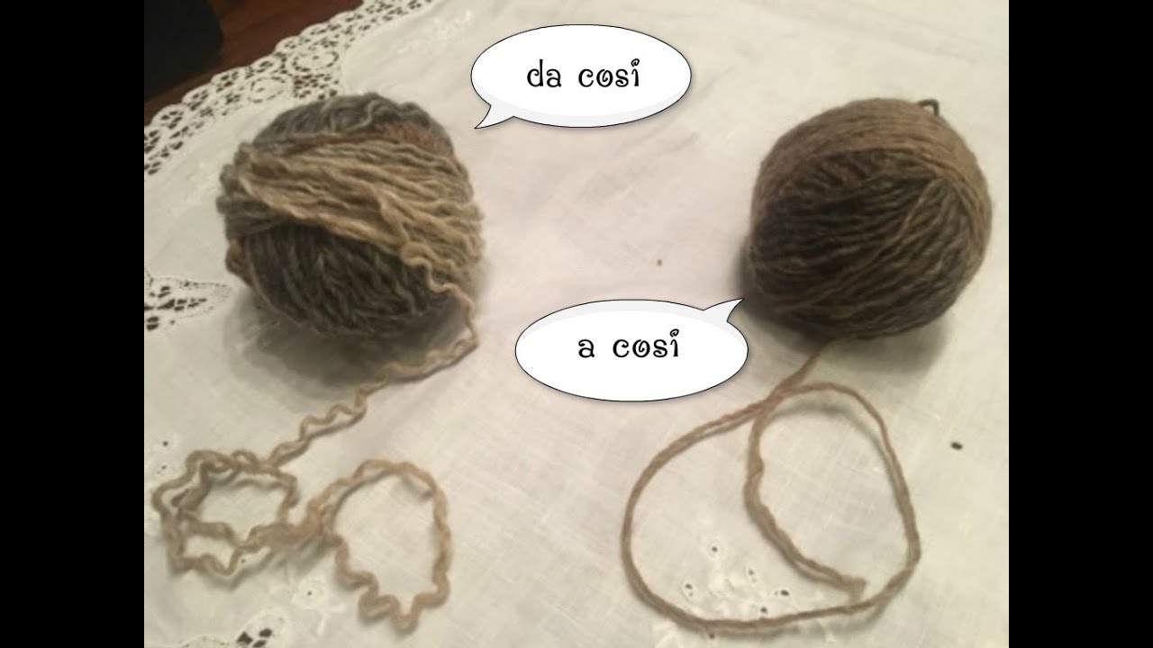 Come rigenerare un vecchio filato: da così ..... a così!