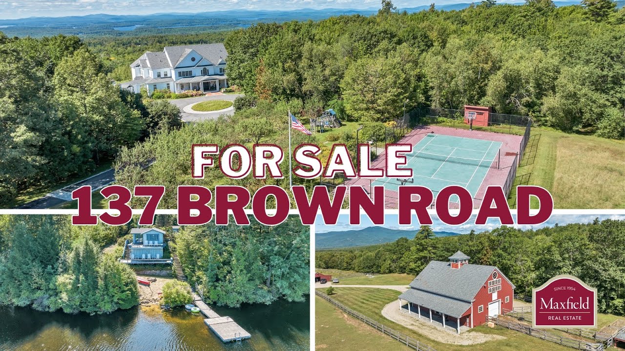 114 Acre Country Estate w/ Barn & Waterfront Cottage | 137 Brown Rd, Tuftonboro, NH 03816