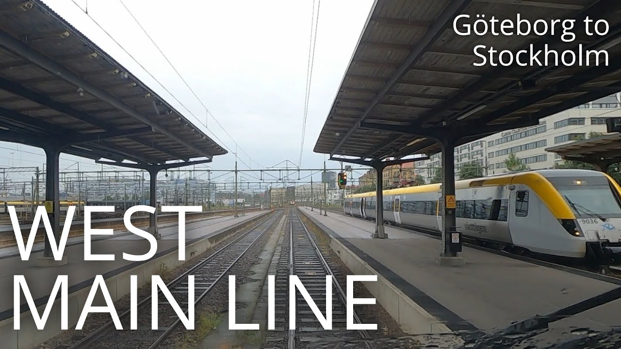 TRAIN DRIVER'S VIEW: West Main Line (Göteborg-Stockholm)