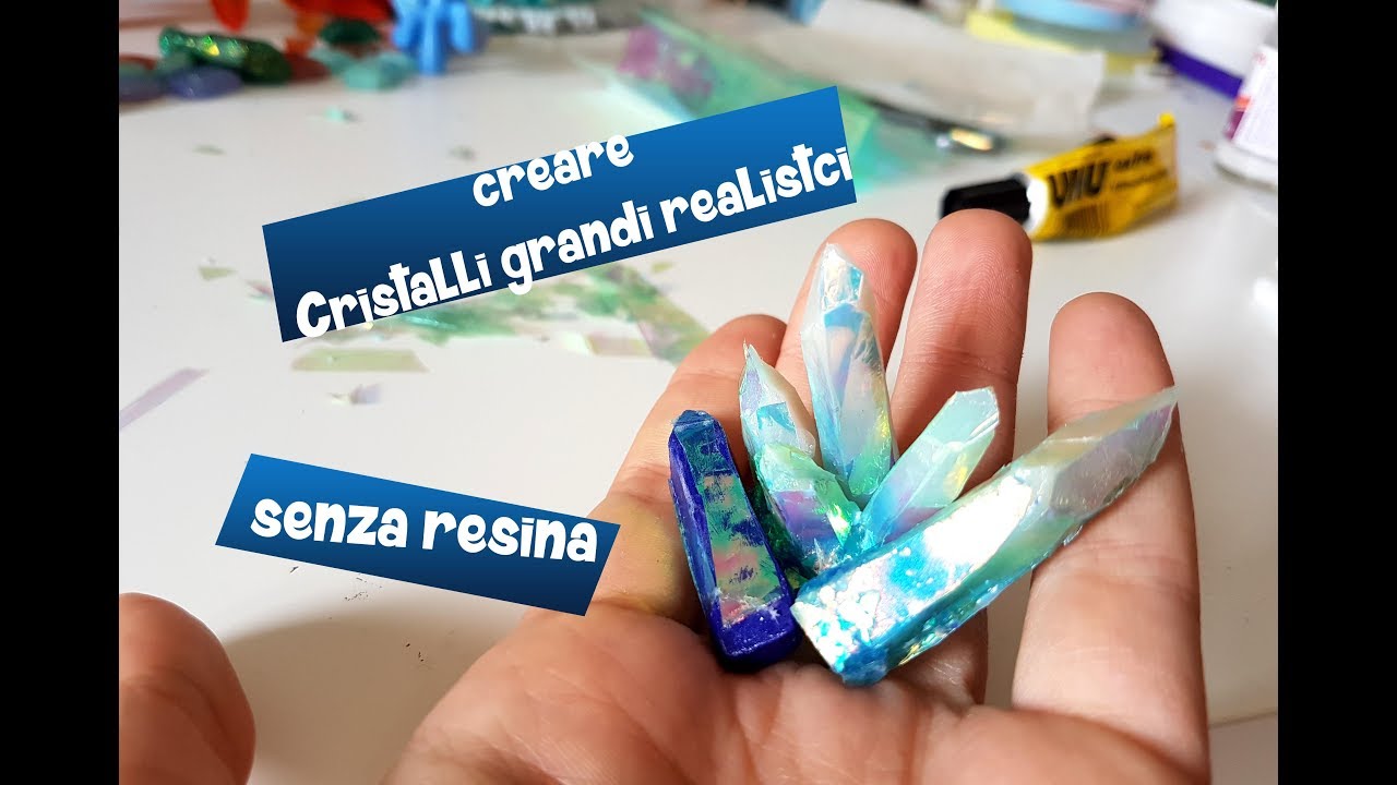 [ Angenia ] tutorial - cristalli grandi in fimo senza resina...