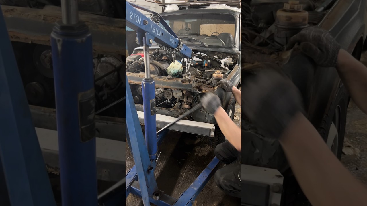 Нива которая дарит свет. #автодокшатура #гараж #нива