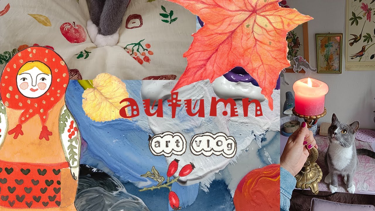 early autumn art vlog - baking apple pie 🍎