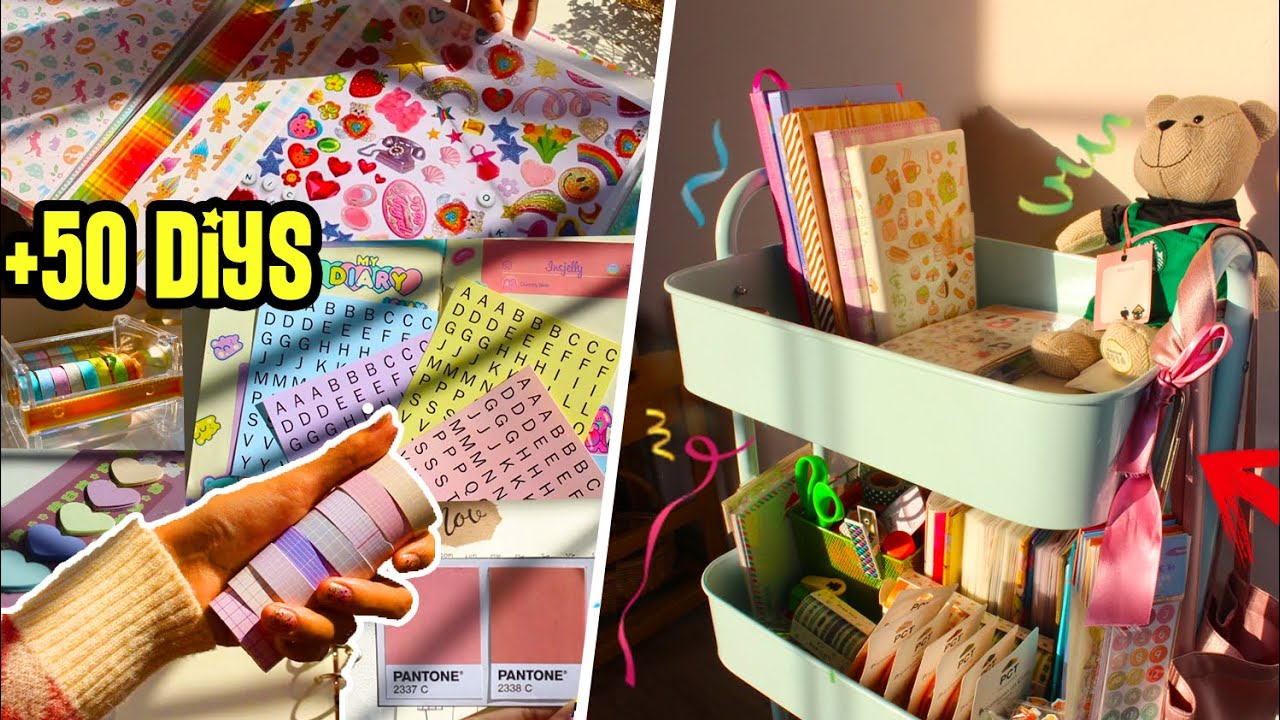 50 DIYS HACIENDO MI PROPIA PAPELERÍA EN CASA