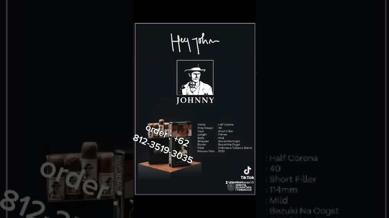 Yuk para penikmat cerutu Nusantara , ready Cerutu johnny order by wa 081235193035