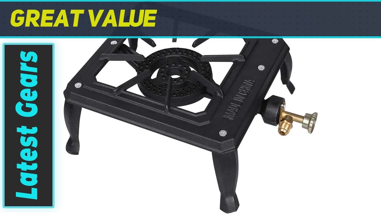 Portable Cast Iron Propane Stove for Outdoor Cooking - Boshen Single Burner Review