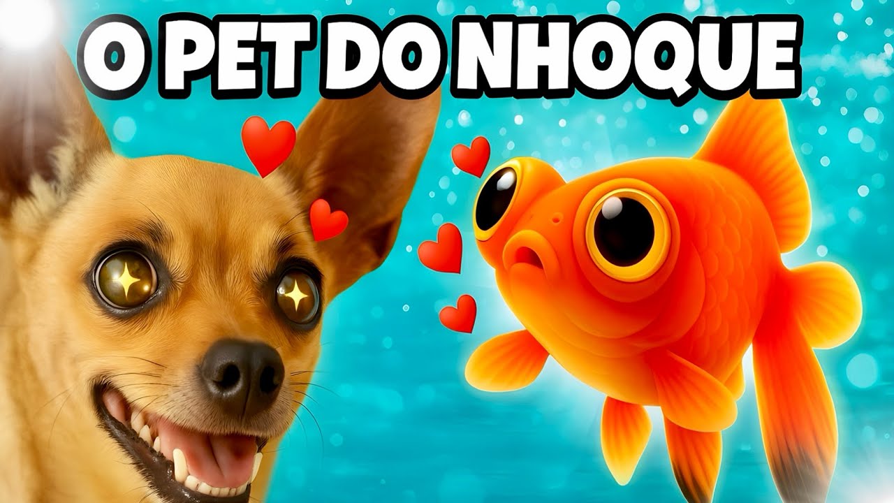 ELE GANHOU UM PEIXE DE VERDADE?! 😱 O NOVO PET DO NHOQUE!
