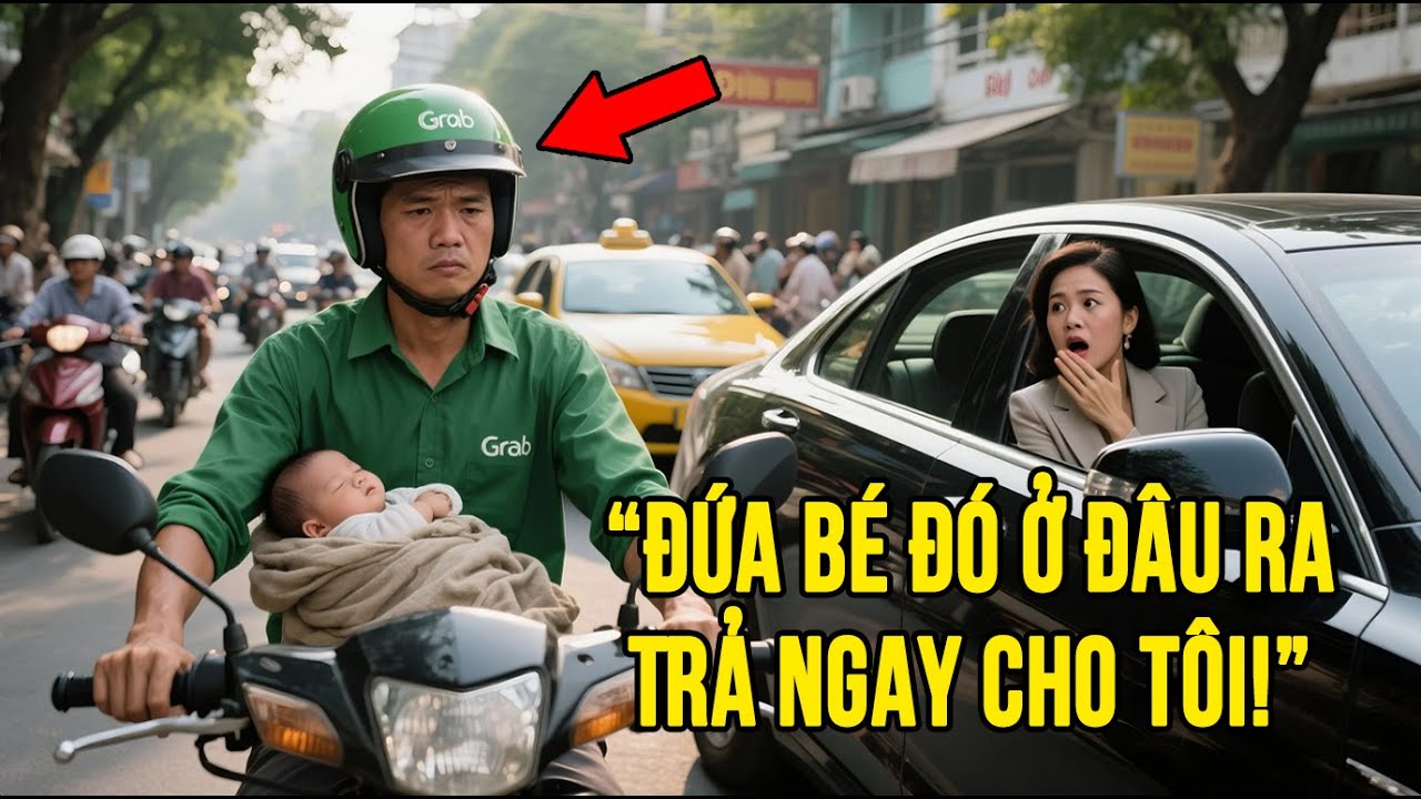 Thấy Anh Xe Ôm Địu Con Đi Chở Khách, Nữ Tỷ Phú Chết Lặng Khi Biết Bí Mật Về Đứa Trẻ