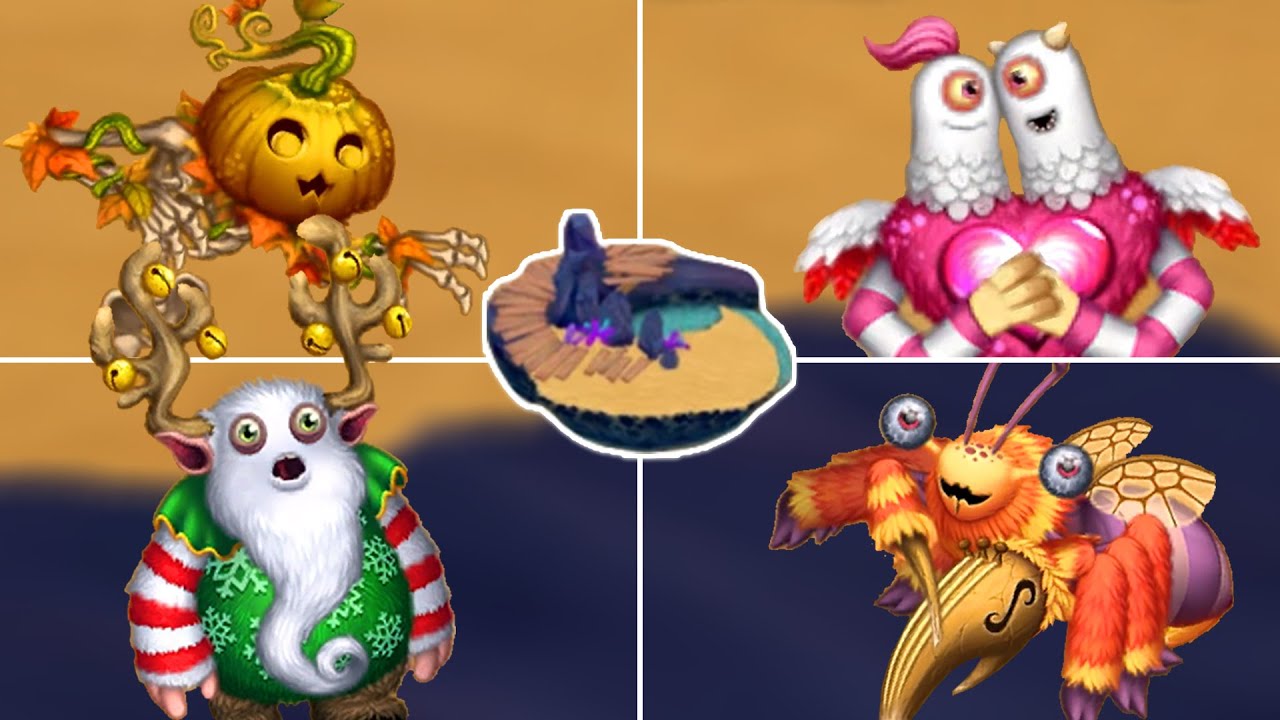 Wanderer Island Wave 4 - All Monster Sounds and Animations (My Singing Monsters: Dawn of Fire)