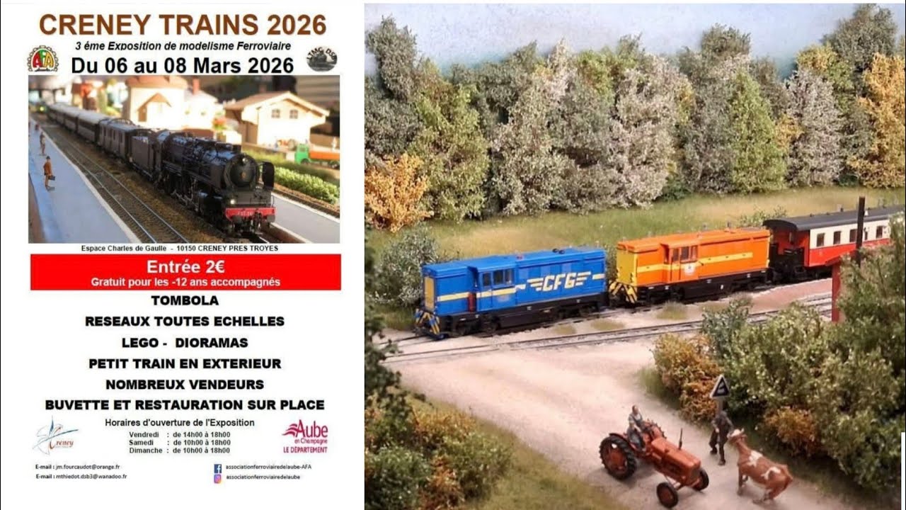 Exposition salon du train miniature CRENEY 2026 modelisme ferroviaire 
