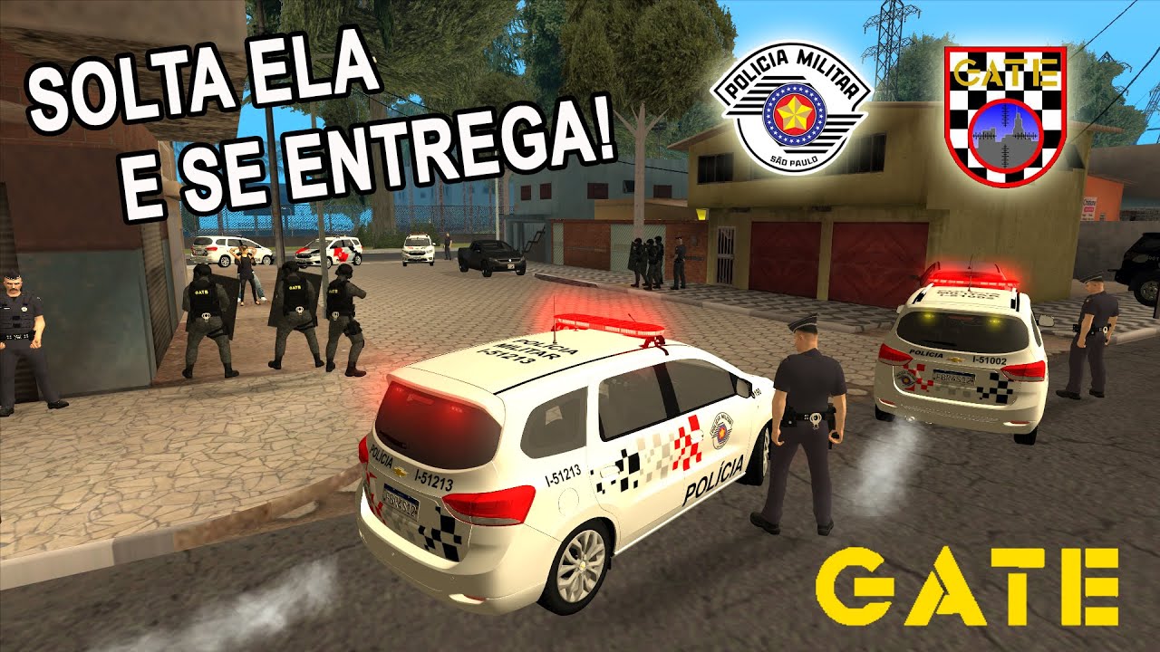 GTA SA - PMESP - Mulher é feita refém após roubo