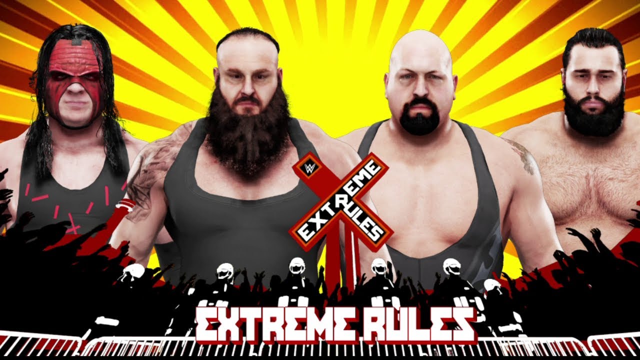 WWE 2K19 - Kane VS Braun Strowman VS Big Show VS Rusev [Fatal 4 Way - Extreme Rules Match] #wwe