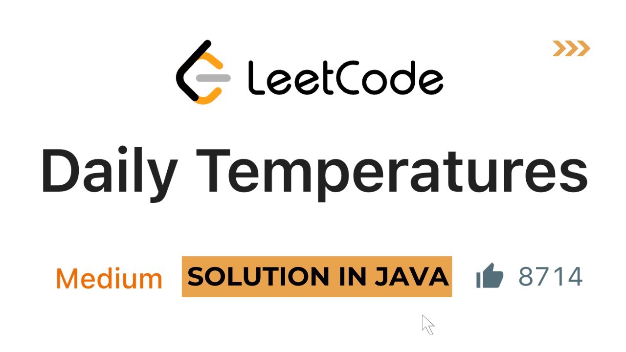 Daily Temperatures | Code Solution in Java | LeetCode