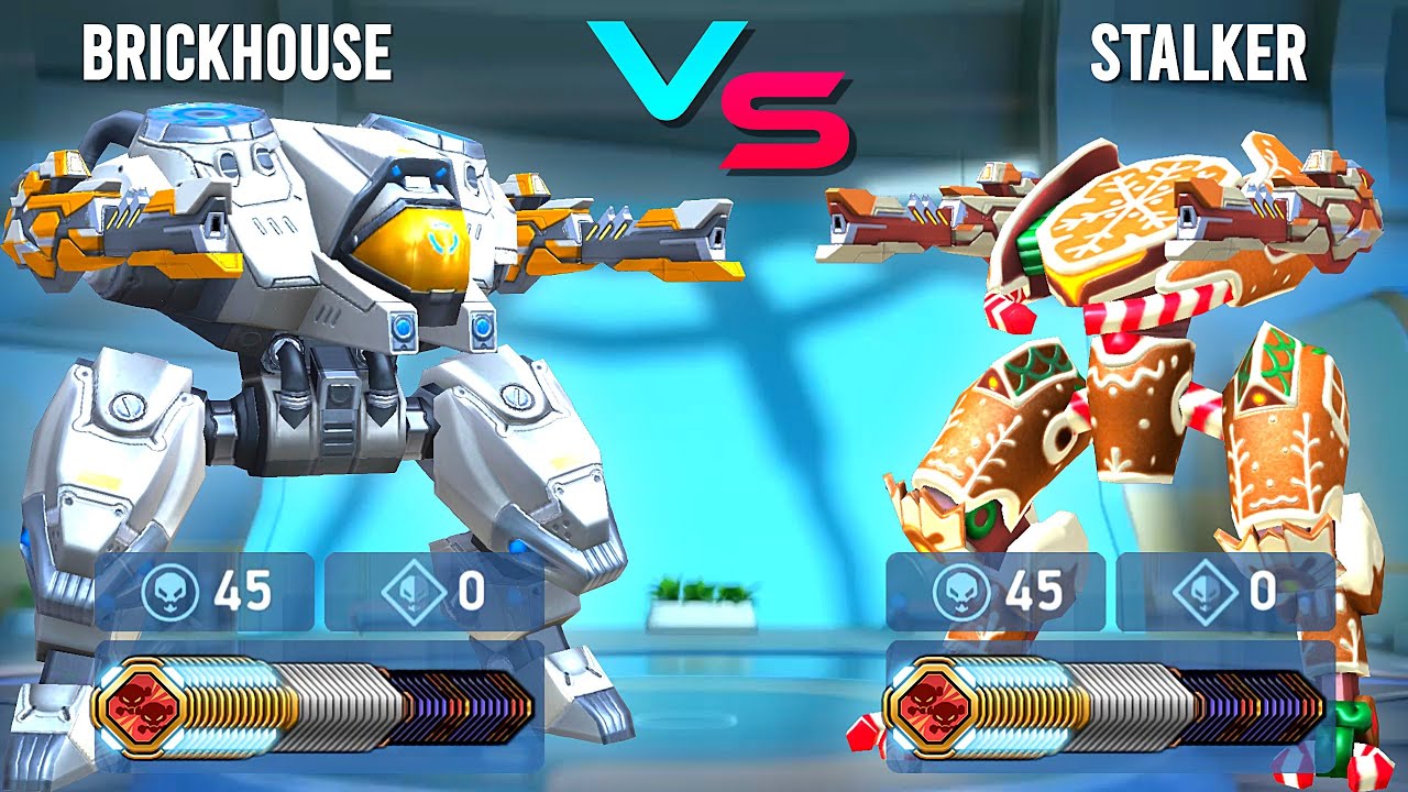 EM Rifle 12 - Brickhouse vs Stalker - Mech Arena - New Weapon