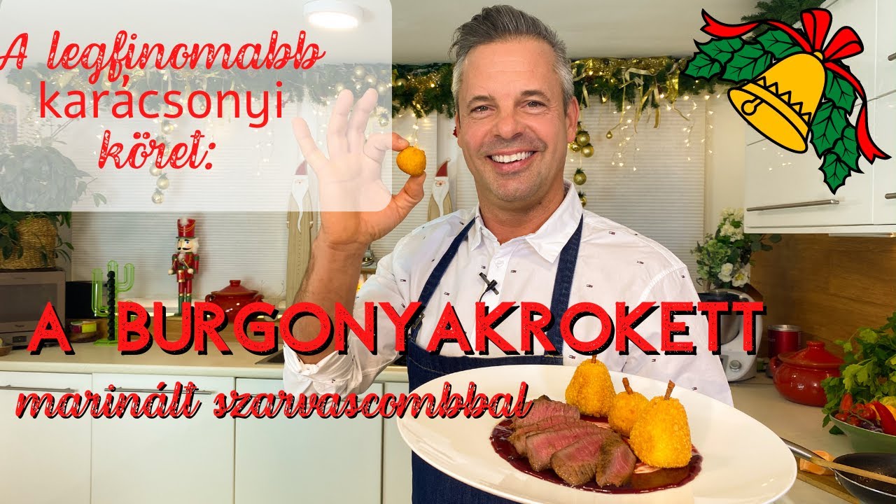 A legfinomabb karácsonyi köret: burgonyakrokett marinált szarvascombbal