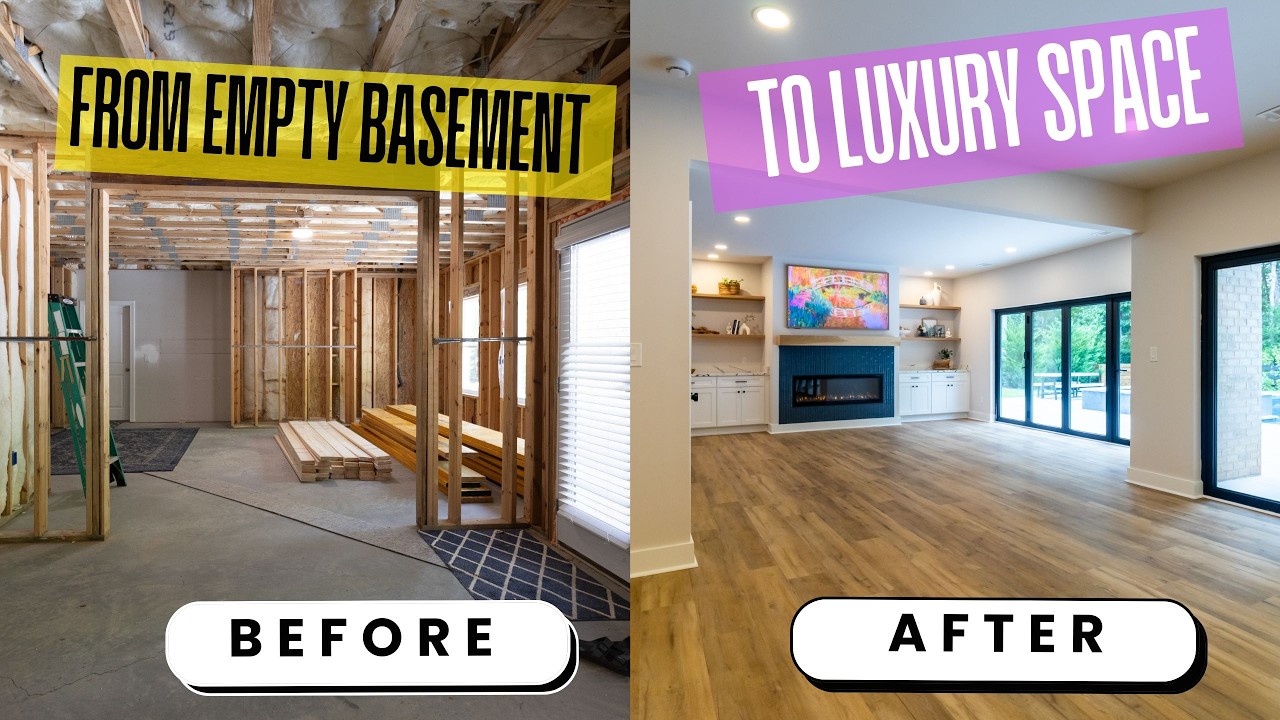 From Empty Basement to Dream Space | Luxury Remodel in Atlanta (Before & After)