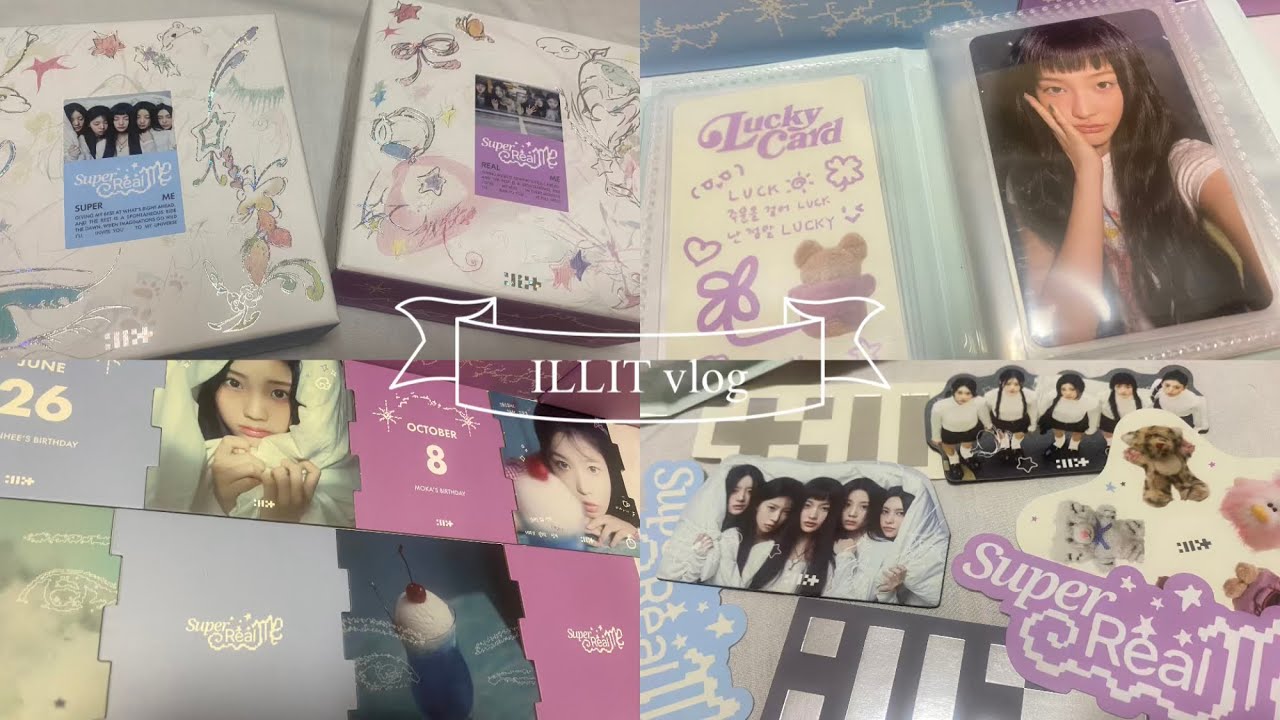 【vlog】ILLIT ミニアルバム開封 💿/🩵unboxing/神引き🪽/HMV特典フォトカード🫧/HYBE/アユネク/ASMR/シナモン♡♡オタ活グッズ🤍
