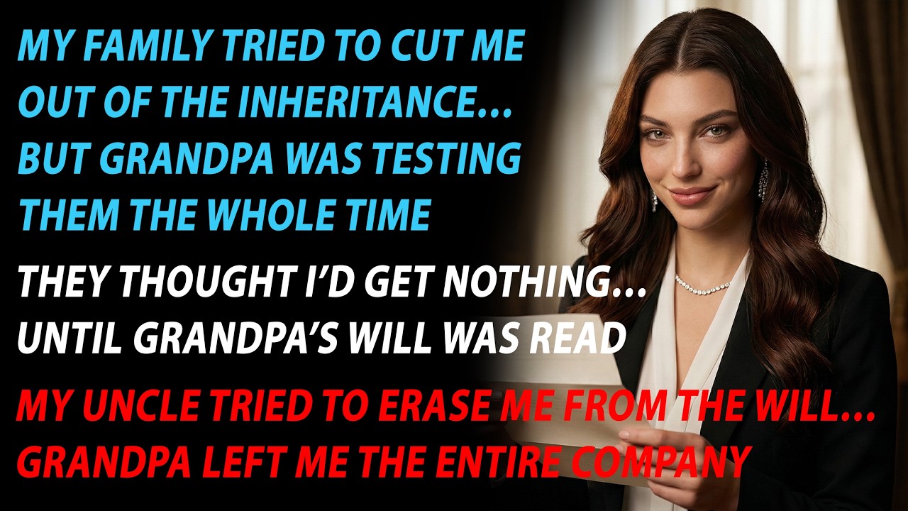 My Uncle Tried to Cut Me Out of the Family Company… Then Grandpa’s Will Changed Everything