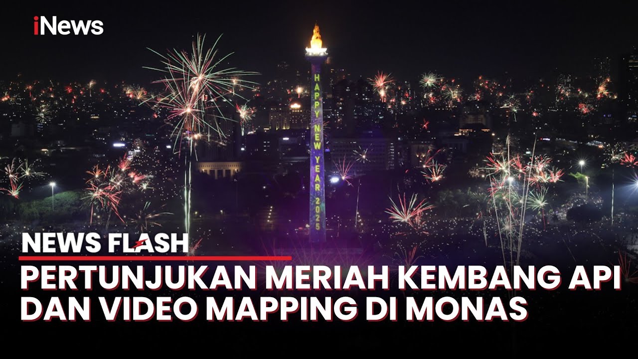 [FULL] Sambut Tahun Baru 2025, Monas Suguhkan Pertunjukan Video Mapping dan Kembang Api | News Flash