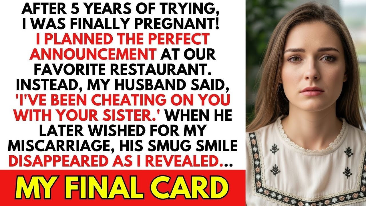 My Husband Confessed He Cheated on Me With My Sister… When I Was Going to Announce My Pregnancy