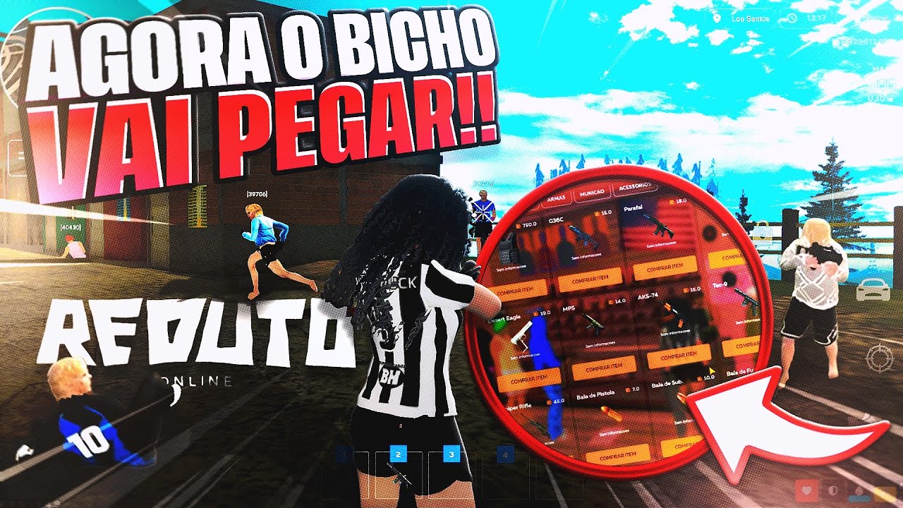 REDUTO ONLINE: AGORA A BRINCADEIRA VAI COMEÇAR😍(COMPREI ARMAS no SERVIDOR)!! GTA SAMP REDUTO!!