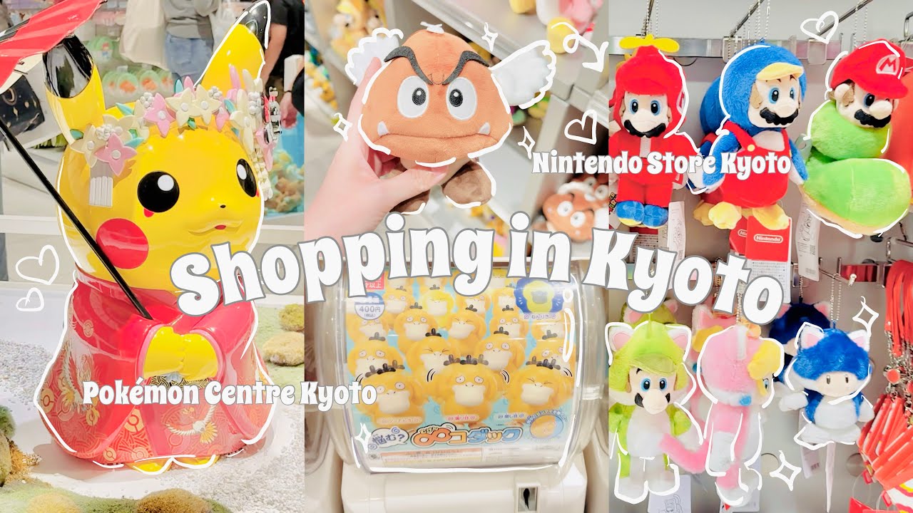 Stores I visted in Kyoto!!! 🥹💗 Sanrio Osaka Vlog Part 2.5 Nintendo & Pokemon Kyoto Japan 🇯🇵