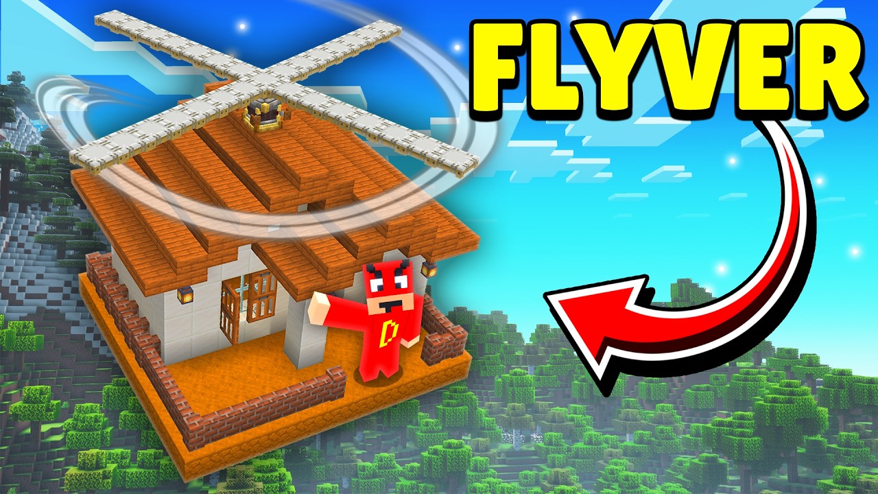 Jeg Bygger En FLYVENDE BASE I Minecraft!