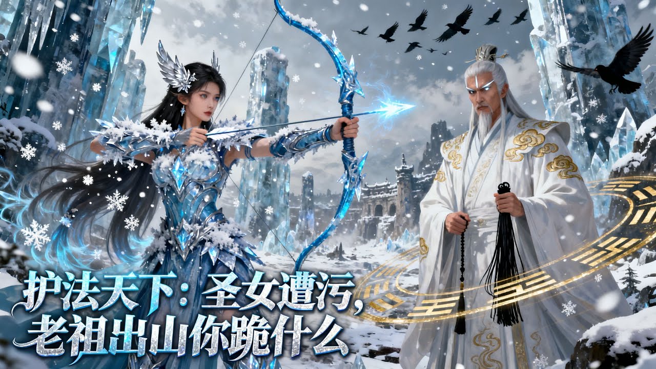 【第三集】《護法天下：聖女遭污，老祖出山你跪什麼》秦家滿門被污慘死，聖女秦霜月逃入十萬大山，找到苟了千年的無敵老祖，大夏皇室跪地求饒時老祖領域已覆蓋諸#漫畫解說#玄幻#爽文#小說推薦#有聲書
