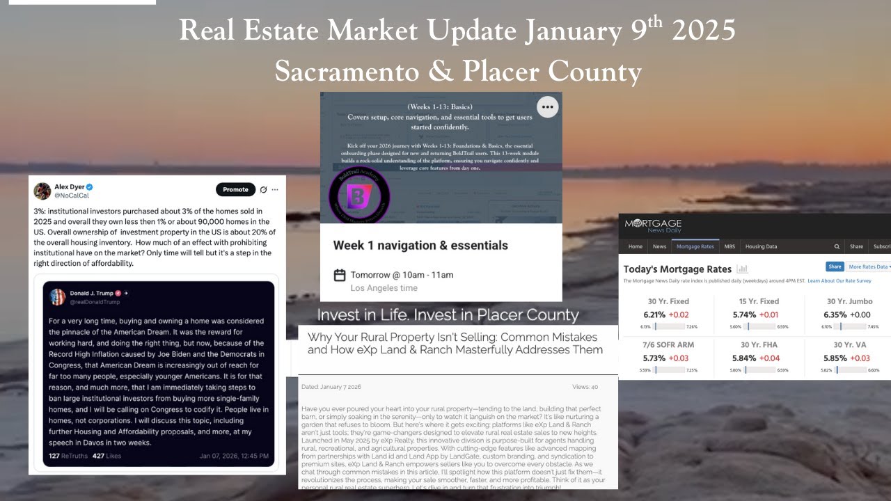 December 2nd Market Update Real Estate Market Update: Placer & Sacramento Counties: