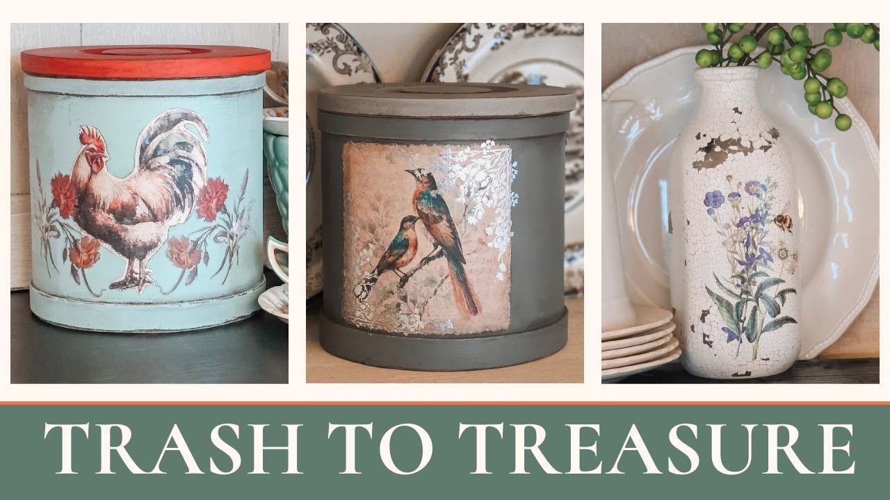 Trash to Treasure Thrift Flips | Vintage Farmhouse DIY Home Decor