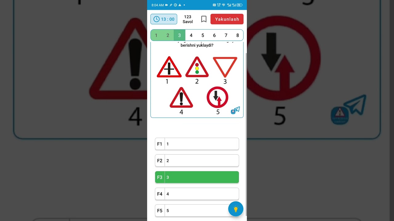 13-bilet tahlili (TikTokda joylangan video)#yo #automobile #prava #test #haydovchi 