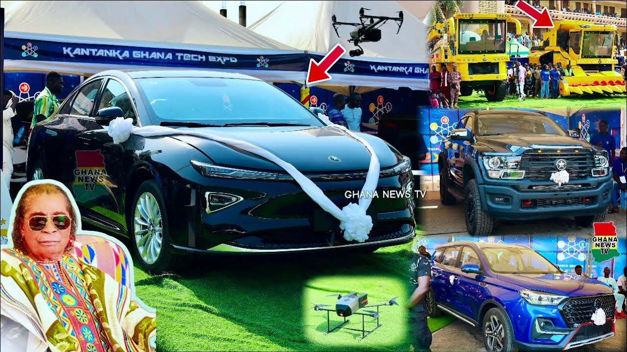 Apostle Kantanka unveils 2024 Luxurious Inventions. SUVs, Drone, Water Sprinkler & Corn Harvester