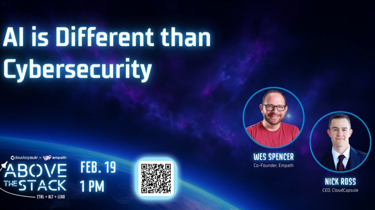 Above the Stack Ep 7: AI is Different Than Cybersecurity