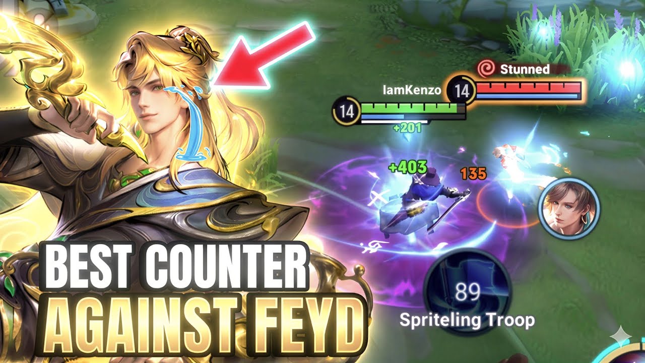 HOW TO COUNTER FEYD USING LI BAI | HOK LI BAI GAMEPLAY