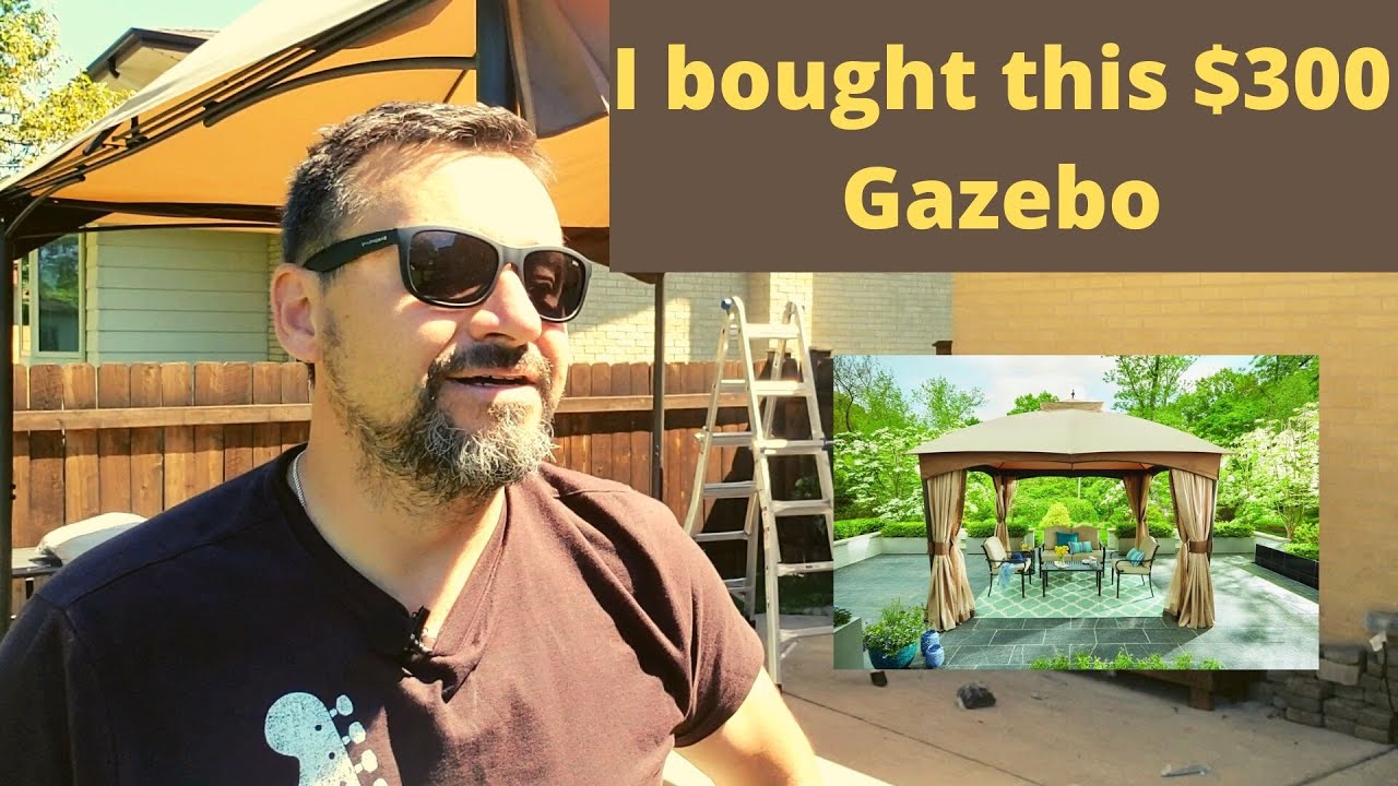 I bought this $300 Hampton Bay Turnberry Gazebo from Home Depot! | Unboxing and Review.