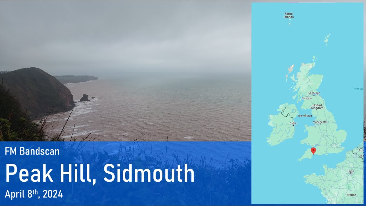 [FM Bandscan] Peak Hill, Sidmouth, Devon, UK | 08/04/24