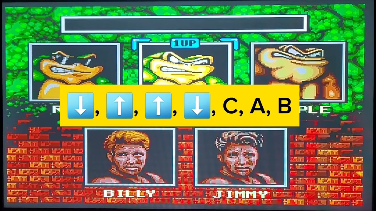 Battletoads/Double Dragon Sega Genesis Cheat Code (Mega Warp Zone)
