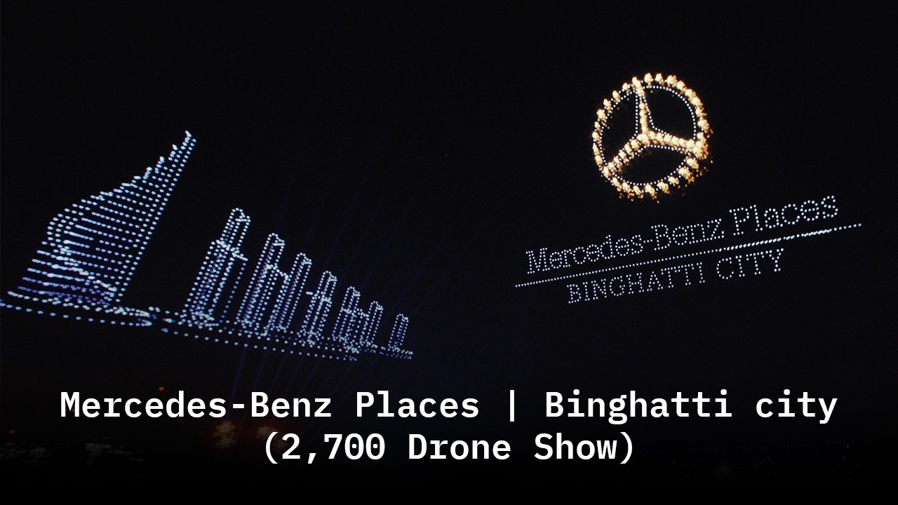 Mercedes-Benz Places | Binghatti City (2,000 Drone Show)