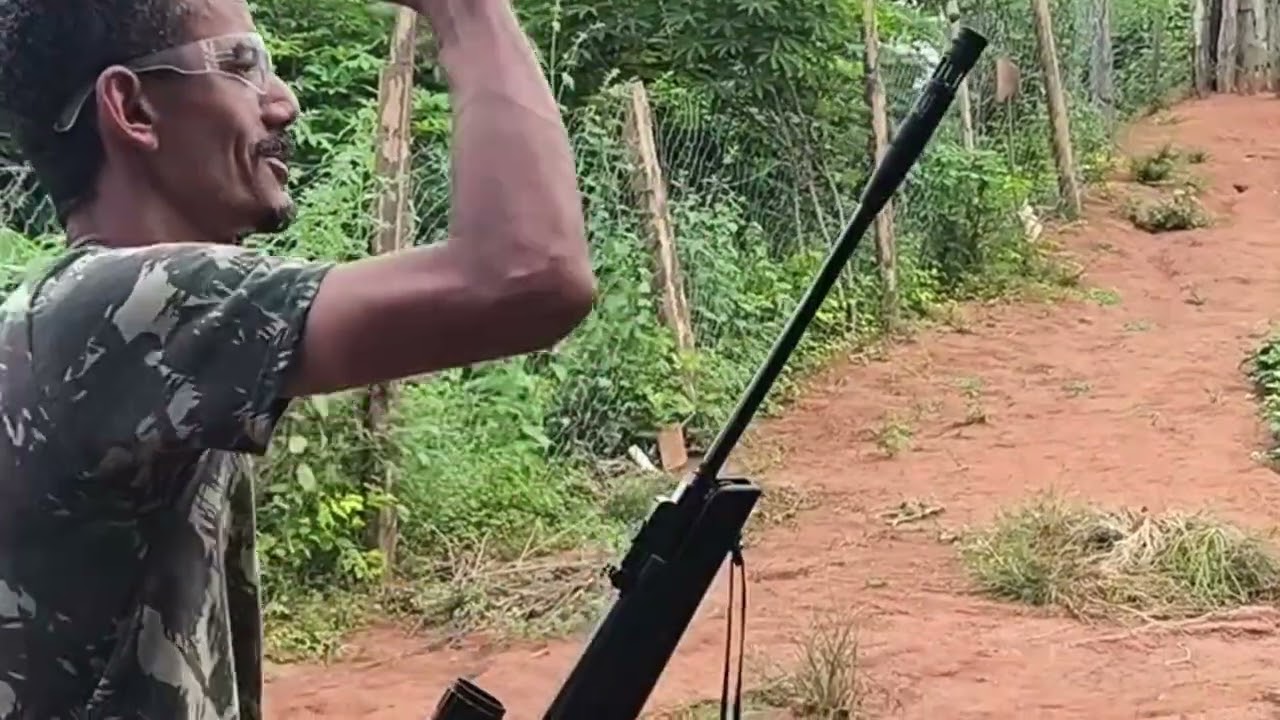 Teste de destruição com carabina Black hawk 5.5