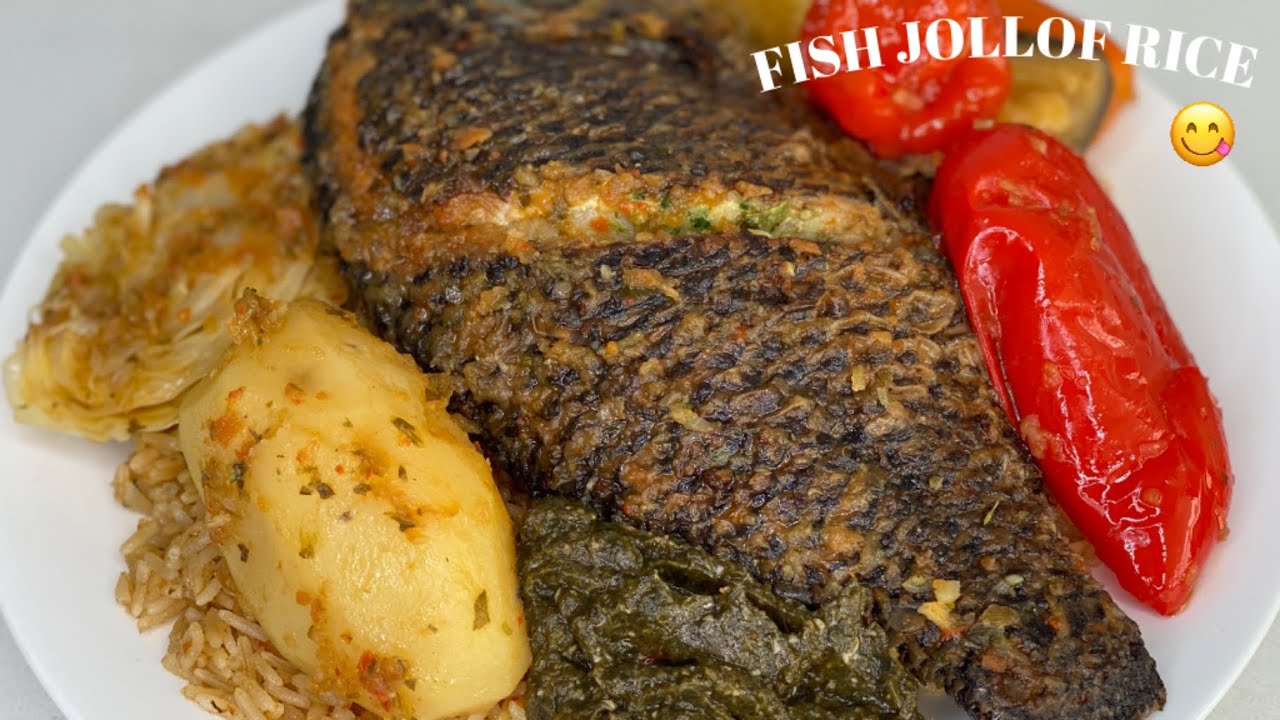 COOK WITH ME |HOW TO MAKE FISH JOLLOF RICE 😋 #africanfood  #jollofrice