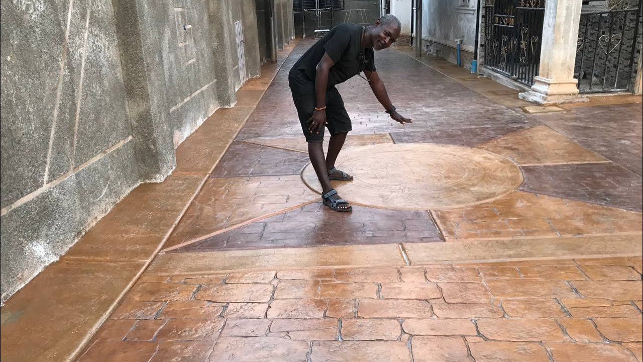 Stamped Concrete Flooring Installation Works Only Cost This Amount Per Square Meter In Edo State.